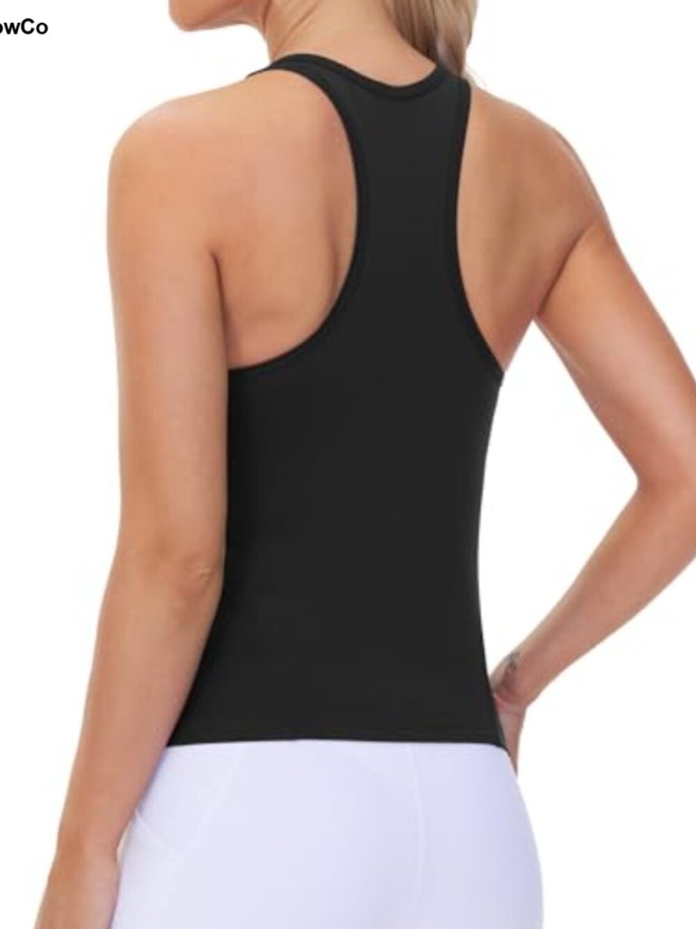 Racerback Workout Tank Top Women Slim Fit Polyamide Spandex Yoga Athletic
